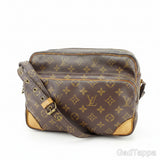 LOUIS VUITTON Monogram Nile Shoulder Bag Brown Men's Used Brand High Brand - Vintage