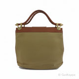Vintage Gucci handbag brown x beige women's
