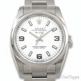 Rolex Air-King Watch 114200 M Serial 2007-2008 Roulette Engraving Luminous Index Luminous Hands Vintage