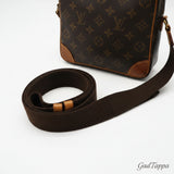 LOUIS VUITTON Monogram Pochette Gange M51870 Shoulder Bag Brown Coated Canvas Leather Men's -  Pre-Owned