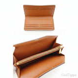 Louis Vuitton Monogram Pochette Porte Monnaie Credit Long Wallet, Brown, Women's, Pre-owned