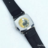 ROLEX Vintage Ladies Manual Winding 2611 Silver/Black Leather Strap Ladies Watch - Vintage