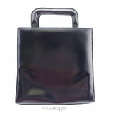 Gucci Handbag with Logo Plate, Black, Women's, GUCCI vintage