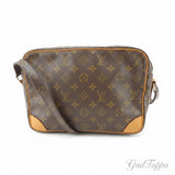 LOUIS VUITTON Shoulder Bag Monogram Nile Brown Women's Used Brand High Brand Vintage