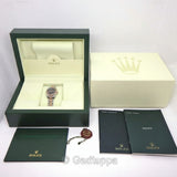 Vintage Rolex Datejust 179171 Black Dial Everose Gold Stainless Steel Watch