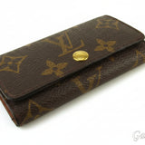 Louis Vuitton Monogram Multicle 4 Key Case in Brown, Beige, and Gold. Men's. Pre-owned