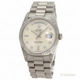 Vintage Rolex Day-Date 18239A 10P Diamond White Gold Men’s Watch 36mm
