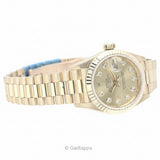 Vintage Rolex Datejust 69178G 10P Diamond Yellow Gold Ladies Watch Pre-Owned
