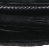 Chrome Hearts, Black/Silver, DINNER CH Plus Button Quilted Leather Clutch Bag, Leather, Black/Silver