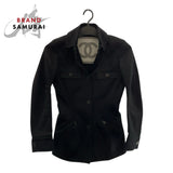 Chanel, Black, Size 34, Women's Sport Line Coco Mark Jacket, Cotton/Silk, 34, Black