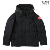 Canada Goose Classic Wyndham Parka 2048M, Black/Graphite, Sizes XS/S/M/L, Men's Down Jacket, Polyester Cotton Nylon Duck Down Feather, Sizes XS/S/M/L, Black/Graphite