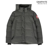 Canada Goose Classic Wyndham Parka 2048M, Black/Graphite, Sizes XS/S/M/L, Men's Down Jacket, Polyester Cotton Nylon Duck Down Feather, Sizes XS/S/M/L, Black/Graphite