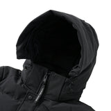Canada Goose Classic Wyndham Parka 2048M, Black/Graphite, Sizes XS/S/M/L, Men's Down Jacket, Polyester Cotton Nylon Duck Down Feather, Sizes XS/S/M/L, Black/Graphite