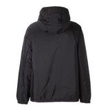 Prada, Black, Men's Re-Nylon Half-Zip Pullover Jacket, Recycled Polyamide, Black