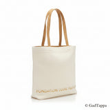 Fondation Louis Vuitton tote bag 2000000020358 Canvas Zipper Bag for women, white - Pre-owned