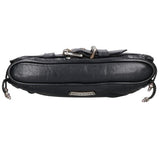 Chrome Hearts, Black/Silver, JJ DEAN SMALL Leather Rider's Handbag, Leather, Black/Silver
