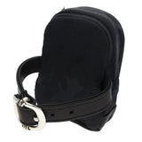 Chrome Hearts, Black/Silver, BAG WRISTHIM BACK PACK Nylon Leather Wrist Backpack Bracelet, Sterling Silver, Black/Silver