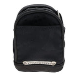 Chrome Hearts, Black/Silver, BAG WRISTHIM BACK PACK Nylon Leather Wrist Backpack Bracelet, Sterling Silver, Black/Silver