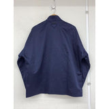 Prada, Navy, Size L, Cotton Twill Harrington Jacket, Cotton, L, Navy