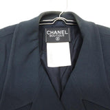 Chanel, Navy, Size 42 (L), Women's Tailored Jacket, Silk, 42, Navy