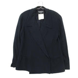 Chanel, Navy, Size 42 (L), Women's Tailored Jacket, Silk, 42, Navy