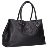 Chrome Hearts, Black, TOTE W SNP 3CEME 3 Cemetery Leather Tote Bag, Leather, Black