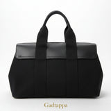 HERMES Valparaiso PM tote bag for women, black. Pre-owned