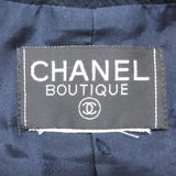 Chanel, Navy, Women's Vintage Shawl Collar Tailored Jacket, Navy