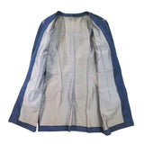 Chanel, Indigo Blue, Women's Long Denim Coat, Denim, Indigo Blue
