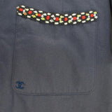 Chanel, Indigo Blue, Women's Long Denim Coat, Denim, Indigo Blue