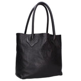 Chrome Hearts, Black/Silver, FS TOTE Cross Patch Leather Tote Bag, Leather, Black/Silver
