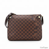Louis Vuitton Damier Duomo Shoulder Bag, Ebene Brown, N41425, Gold Hardware, 90326304 - Pre-owned