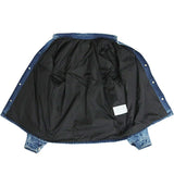 Prada, Light Blue/Black, Size XS, Oversized Padded Denim Jacket, Cotton Denim, XS, Light Blue/Black