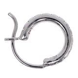 Chrome Hearts Jewelry, Silver, 12mm, HOOP TFL SML Hoop Earring, 18K White Gold, 12mm, Silver