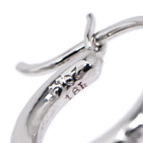 Chrome Hearts Jewelry, Silver, 12mm, HOOP TFL SML Hoop Earring, 18K White Gold, 12mm, Silver