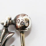 Chrome Hearts, Silver, 1.0cm x 0.7cm, Chrome Hearts Jewelry Tiny E CH Plus Diamond Cross Single Earring, SV925 Sterling Silver / 14K Gold / Diamond, 1.0cm x 0.7cm, Silver