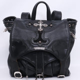 Chrome Hearts, Black, Size F, Old Large Filigree Cross Gunslinger Leather Backpack, Leather, F, Black