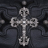 Chrome Hearts, Black, Size F, Old Large Filigree Cross Gunslinger Leather Backpack, Leather, F, Black