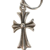 Chrome Hearts, Silver x Silver, 45mm, Chrome Hearts Jewelry Tiny CH Cross Hoop Single Earring, SV925 Sterling Silver, 45mm, Silver x Silver