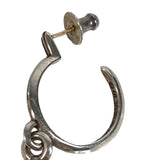 Chrome Hearts, Silver x Silver, 45mm, Chrome Hearts Jewelry Tiny CH Cross Hoop Single Earring, SV925 Sterling Silver, 45mm, Silver x Silver