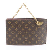 Louis Vuitton Monogram Chain Clutch Bag M55646 Leather Handbag Second Pouch Women's WBM EE30-8 - Pre-Owned