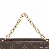 Louis Vuitton Monogram Chain Clutch Bag M55646 Leather Handbag Second Pouch Women's WBM EE30-8 - Pre-Owned