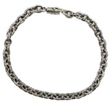 Chrome Hearts, Silver, 8 Inch, Chrome Hearts Jewelry Paper Chain Bracelet, SV925 Sterling Silver / 14K Gold, 21.6cm, Silver
