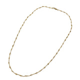 Chrome Hearts, Gold, 18.0 Inch, Chrome Hearts Jewelry T18 Twist Chain Necklace, 22K Gold, 46.5cm, Gold