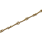 Chrome Hearts, Gold, 18.0 Inch, Chrome Hearts Jewelry T18 Twist Chain Necklace, 22K Gold, 46.5cm, Gold