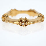 Chrome Hearts, Yellow Gold, Size 15, Chrome Hearts Jewelry Plus & Bone Diamond Ring, 22K Yellow Gold / Diamond 5P, 17.7mm, Yellow Gold