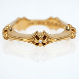 Chrome Hearts, Yellow Gold, Size 15, Chrome Hearts Jewelry Plus & Bone Diamond Ring, 22K Yellow Gold / Diamond 5P, 17.7mm, Yellow Gold