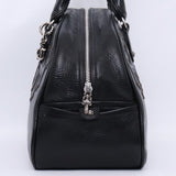 Chrome Hearts, Black, Size Small, Gym Bag #3 Cemetery Cross Patch Mini Boston Bag, Leather, Small, Black