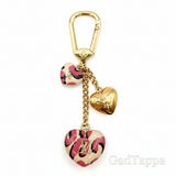 LOUIS VUITTON Porte Clés Leopard Heart Bag Charm M66263 - Pre-owned