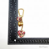 LOUIS VUITTON Porte Clés Leopard Heart Bag Charm M66263 - Pre-owned